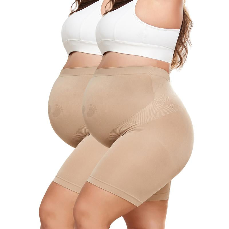 Maternity Shapewear for under Dresses over Belly Pregnancy Underwear Mid-Thigh High Waist Shorts Panties for All Trimester Maternity Fall Dress Maternity Clothes for Photoshoot 3D Cut Y25D Support