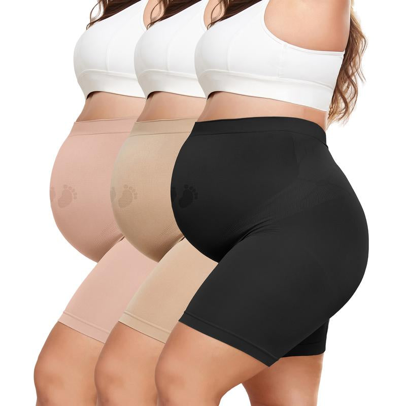 Maternity Shapewear for under Dresses over Belly Pregnancy Underwear Mid-Thigh High Waist Shorts Panties for All Trimester Maternity Fall Dress Maternity Clothes for Photoshoot 3D Cut Y25D Support