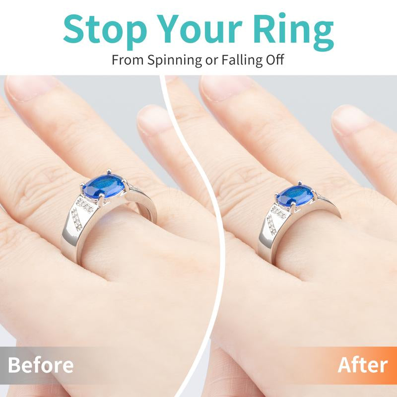 Transform Your Loose Rings with Our 8-Pack Ring Sizer Adjusters - Invisible, Comfortable, and Durable Resizers for Men and Women