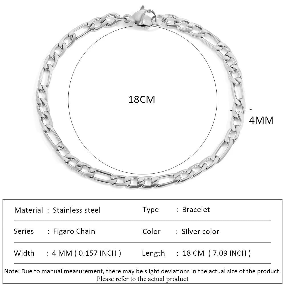 Classic Snake Chain Bracelets for Women Trend Fashion Stainless Steel Cuban Chain Bracelet Trendy Woman Gifts Jewelry