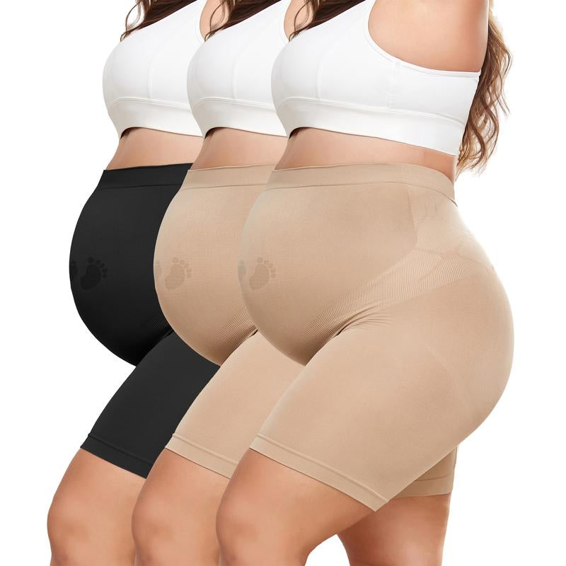 Maternity Shapewear for under Dresses over Belly Pregnancy Underwear Mid-Thigh High Waist Shorts Panties for All Trimester Maternity Fall Dress Maternity Clothes for Photoshoot 3D Cut Y25D Support