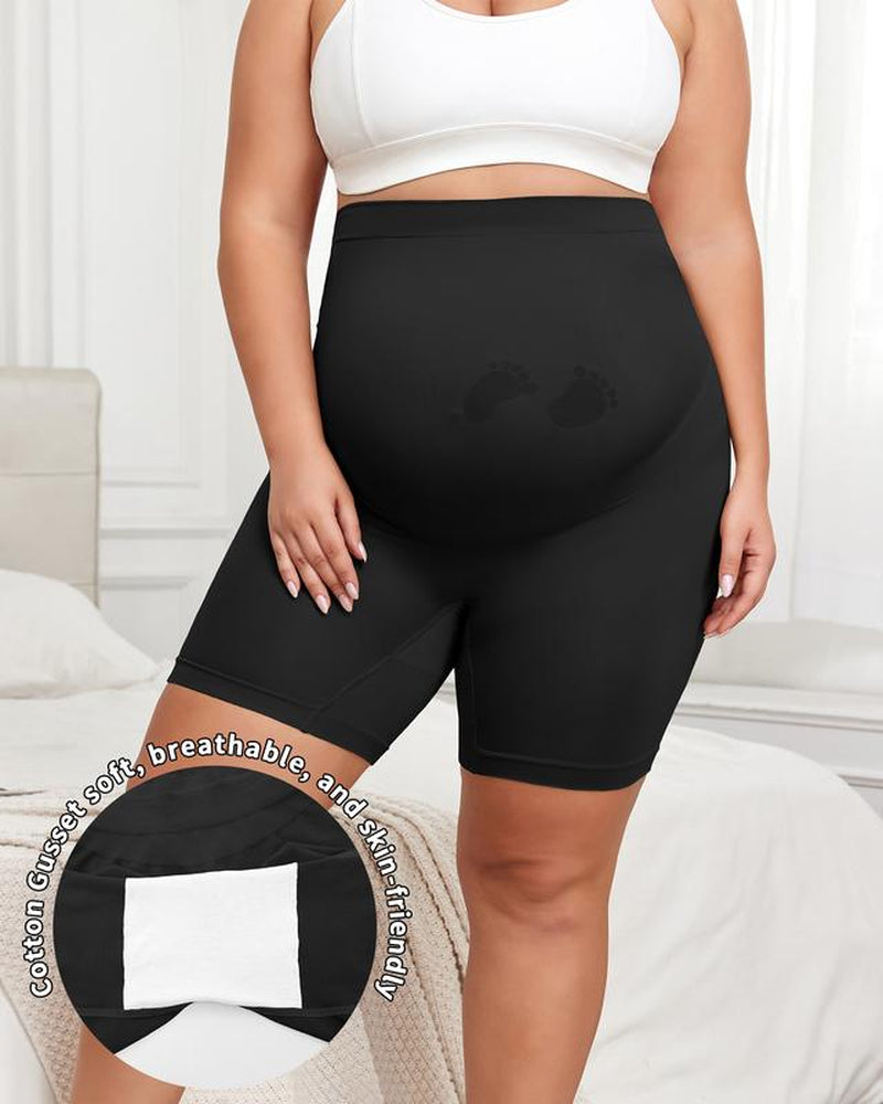 Maternity Shapewear for under Dresses over Belly Pregnancy Underwear Mid-Thigh High Waist Shorts Panties for All Trimester Maternity Fall Dress Maternity Clothes for Photoshoot 3D Cut Y25D Support