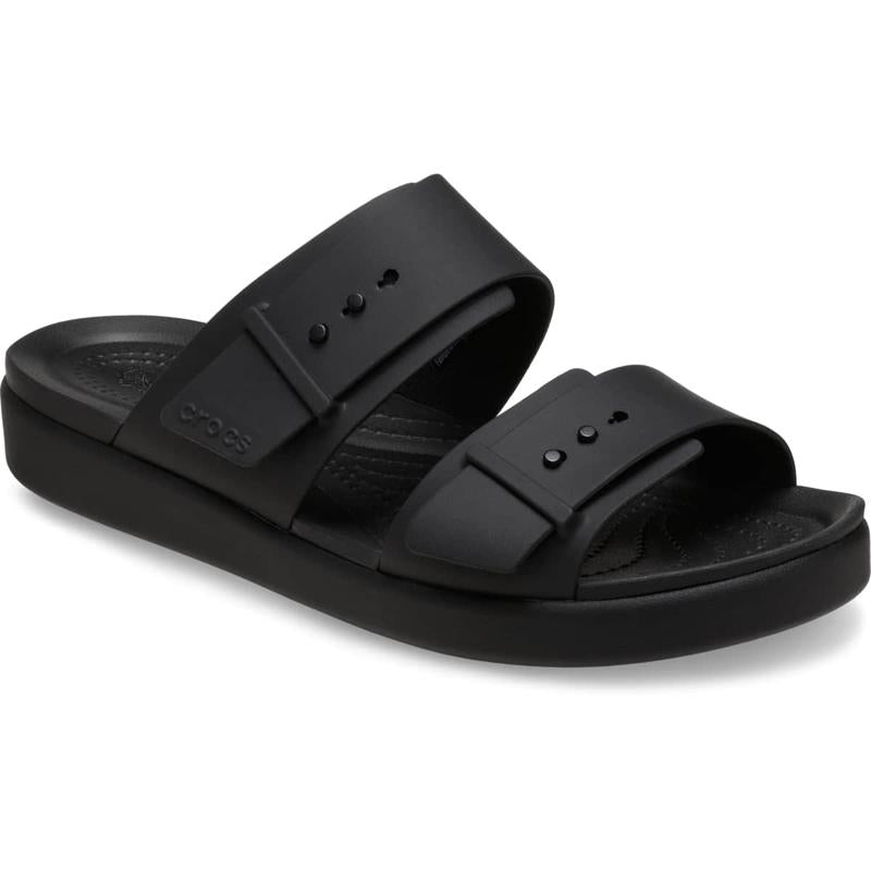 Crocs Women'S Brooklyn Buckle Flat Sandals